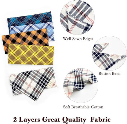 5PCS Dog Bandanas with Button - Image 3