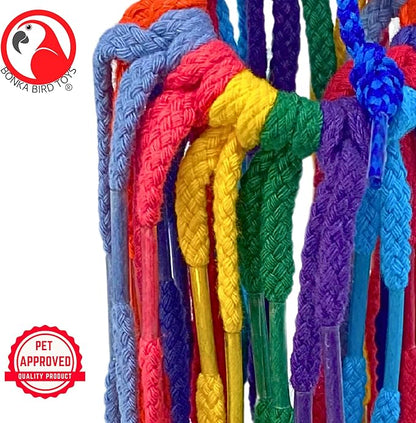 Bonka Bird Toys 51214 Small Aglet Heaven Cotton Shoelace Toy - Image 5
