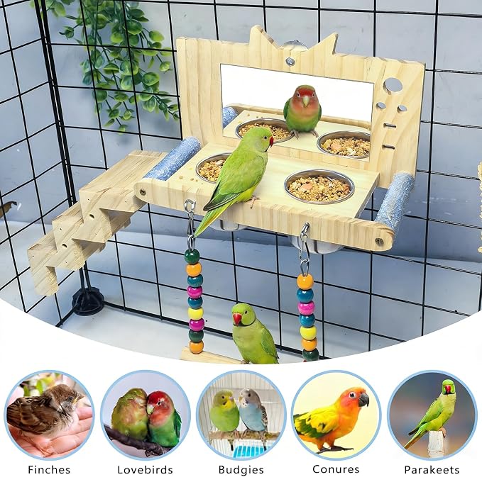 kathson Bird Perches Cage Toys - Image 7