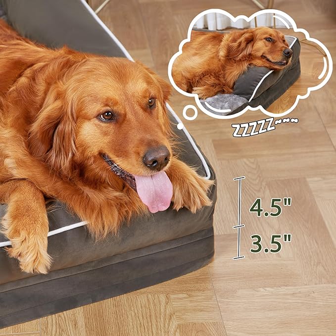 Orthopedic XXL Dog Beds, Waterproof Egg Crate Foam Big Pet Bed - Image 7