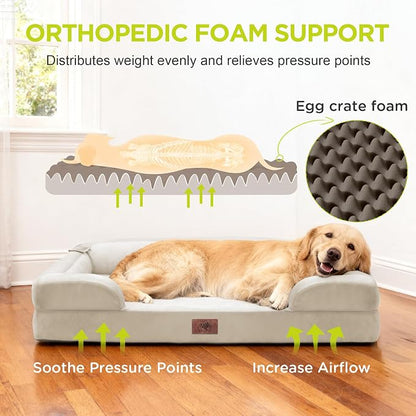 Extra Large Dog Bed, Orthopedic XL Washable Bed - Image 2