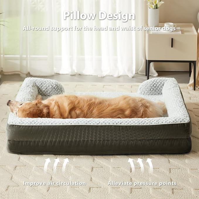 Orthopedic Dog Bed for Extra Large Dogs, Egg Crate Foam Bed for Extra Large Dogs - Image 3