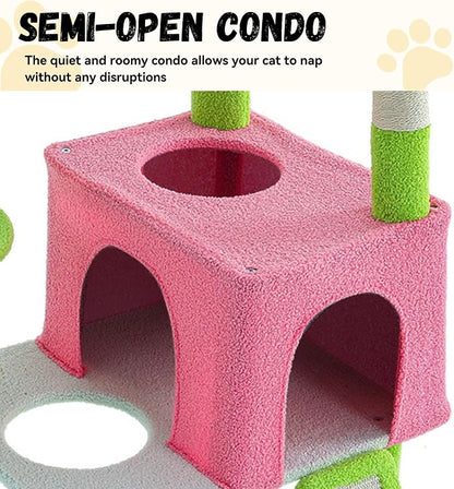DWVO 68" Tall Cactus Cat Tree: Cats Tower - Image 4