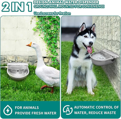 Automatic Water Dispenser for Dogs, Automatic Horse Waterer Bowl - Image 4