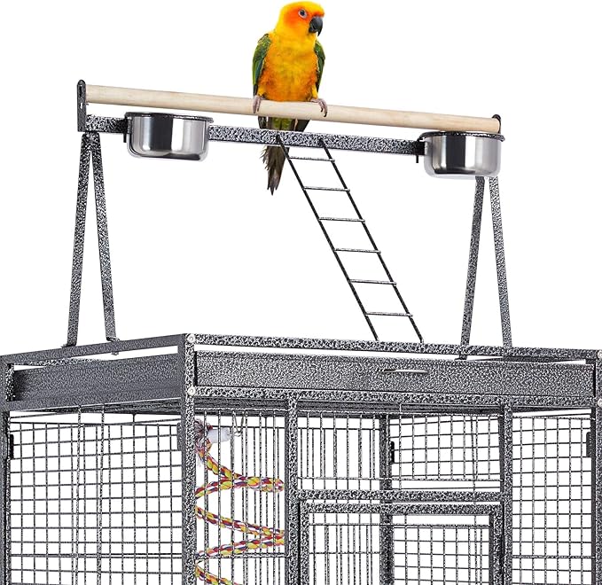 Yaheetech 68-inch Rolling Play Top Large Parrot Bird Cage - Image 5
