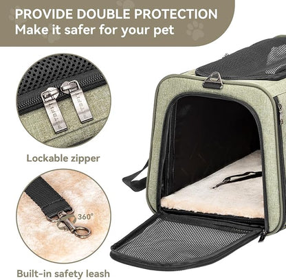 Petsfit Expandable Cat Carrier Dog Carrier, Soft-Sided Collapsible Portable Pet - Image 5