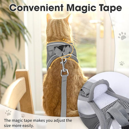 Cat Vest Harness and Leash Set for Walking Escape Proof, Adjustable Kitten - Image 5