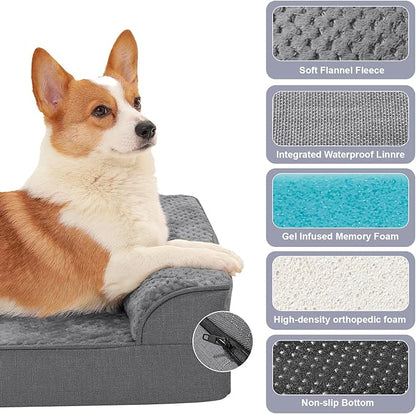 Orthopedic Dog Bed Medium Size Dog, Memory Foam Dogs Bed - Image 3