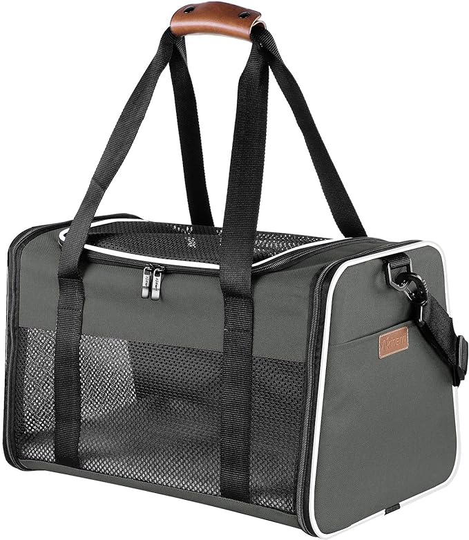 Cat Carrier - Portable Foldable Dog Pet Carrier, Soft-Sided Pet Bag up to 22 Lbs by Akinerri