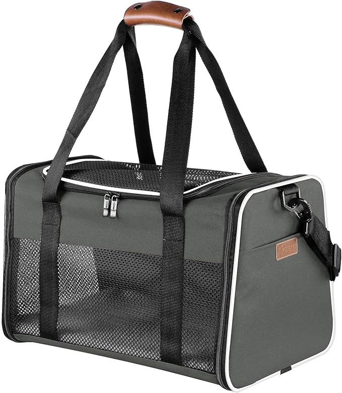 Cat Carrier - Portable Foldable Dog Pet Carrier, Soft-Sided Pet Bag up to 15 Lbs by Akinerri