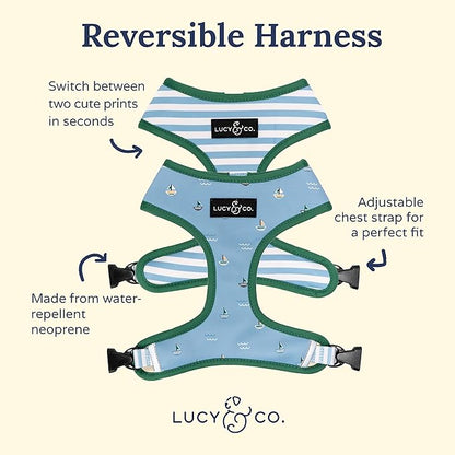 Lucy & Co. Set Sail Reversible Harness, Walking Halter - Image 2