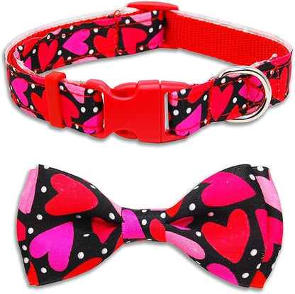 Valentine’s Day Dog Collar Adjustable Puppy Collar by PohshidoPet