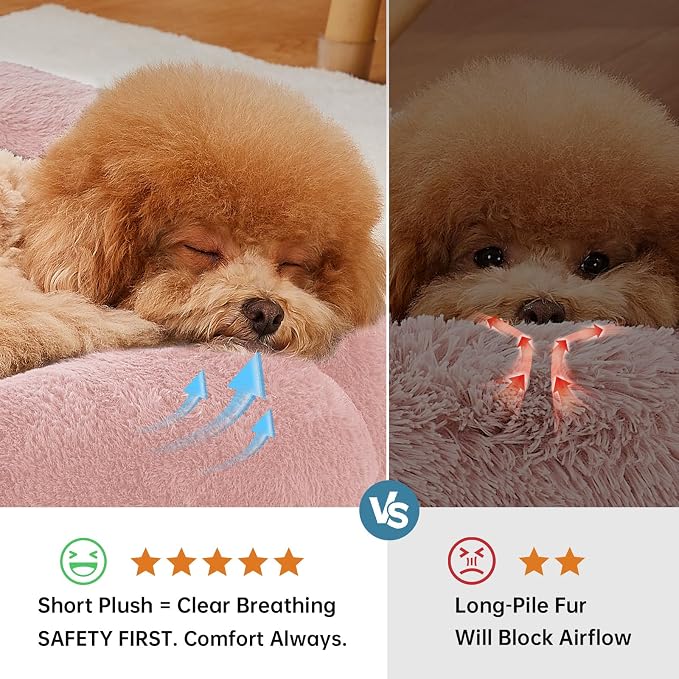 OhGeni 24 inches Calming Donut Dog & Cat Bed - Image 3
