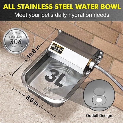 Automatic Water Dispenser for Dogs, Patented 3L Outdoor Dog Drinking Water Bowl - Image 2