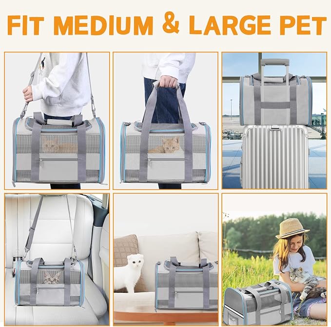 Large Cat Carrier Dog Carrier, Pet Carrier - Image 7