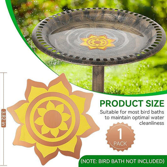 Saillong 1 Pack Bird Bath Copper Disk, Reinforced 99.99% Pure Copper Bird Bath - Image 2