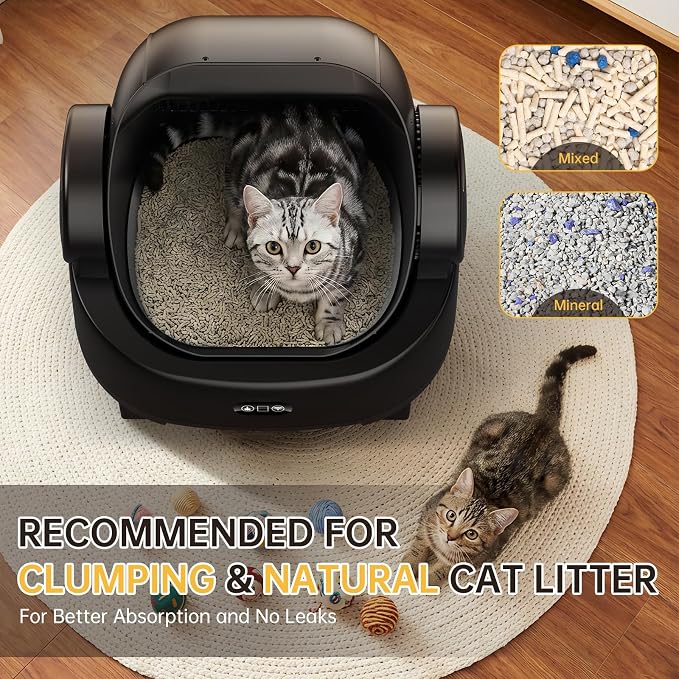 Automatic Cat Litter Box, Electric Large Open-Top Self Cleaning Litter Box - Image 6