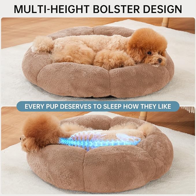 OhGeni 24 inches Calming Donut Dog & Cat Bed - Image 3
