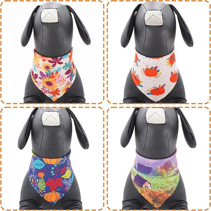 30 Pack Fall Dog Bandanas Bulk for Large Dogs 33 Inch XL Stitch Edge Dog - Image 4