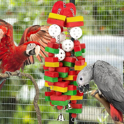 MEWTOGO Large Bird Parrot Toys for Cockatoos African Grey Macaws and Amazon - Image 4