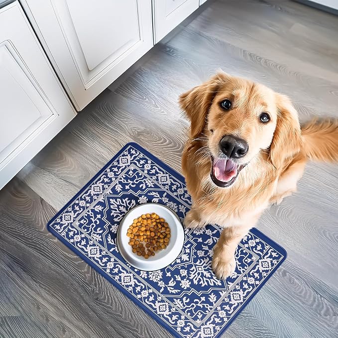 NALALAS Large Dog Mat for Food and Water, Cat Feeding Mat | Large Waterproof - Image 6