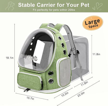Breathable Cat Bubble Backpack Large Space Pet Carrier Backpack Expandable - Image 2