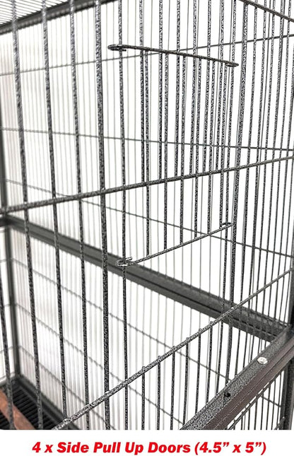Extra Large Wrought Iron Breeding Flights Canary Parakeet Cockatiel Lovebird - Image 5
