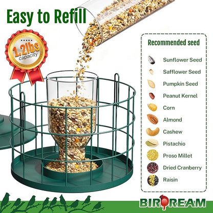 Squirrel Proof Bird Feeder, Metal Cage Bird Feeder - Image 3