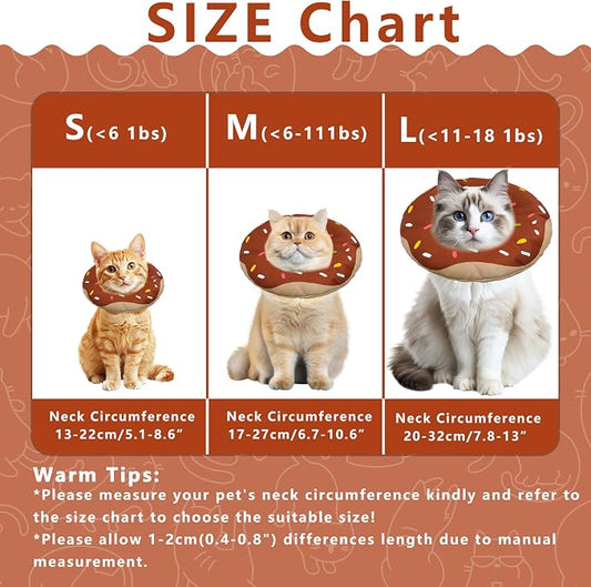 Cat Cone Collar Soft, Adjustable Cat Recovery Collar Kitten Cones to Stop - Image 2
