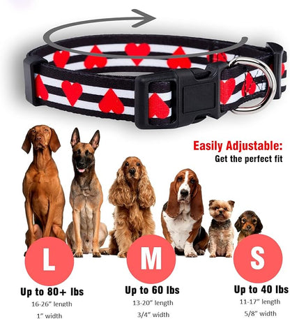 Native Pup Valentine’s Dog Collar- Valentines Day Pet Collars- Valentine Girly - Image 3