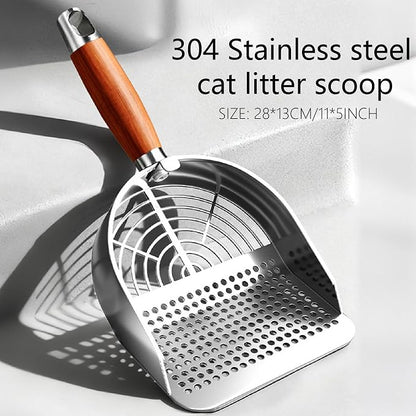 DHXYZZB Cat Litter Scoop 304 Stainless Steel Litter Shovel, Heavy Duty Litter - Image 5