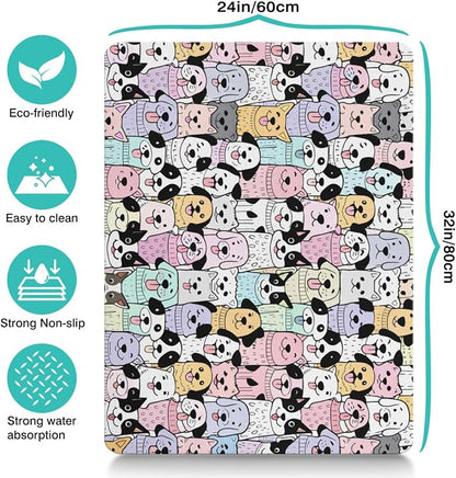 Pet Feeding Mat for Floors Waterproof Dog Mat for Food and Water Absorbent - Image 4