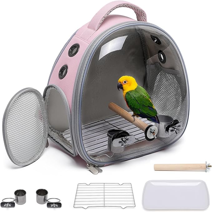 Portable Travel pet Backpack Carrier Hamster Bag Guinea Pig Bird Small Dog cat by ioviewforpet