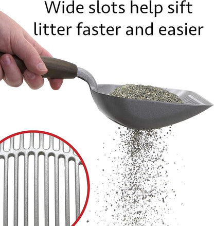Kitty City Metal Cat Litter Scoop – Durable Non-Stick Aluminum Cat Scoop - Image 6