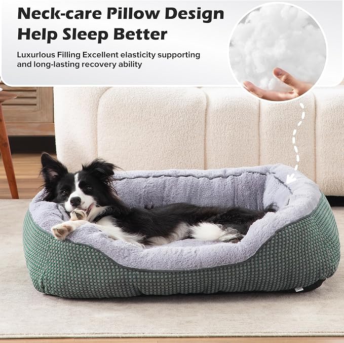 INVENHO Dog Bed Medium Size, Orthopedic Warming Soft Calming Sleeping Durable - Image 3