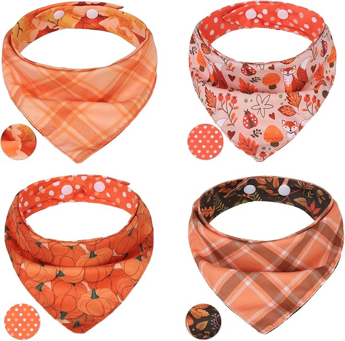 PAWCHIE Dog Bandanas Small Reversible Styles Pet Triangle Scarf Bibs by PAWCHIE