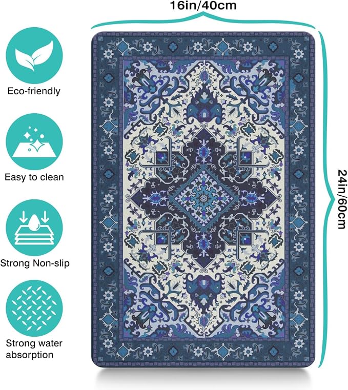 Pet Feeding Mat for Floors Waterproof Dog Mat for Food and Water Absorbent - Image 5