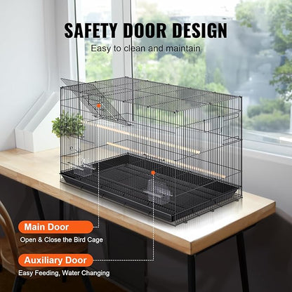VEVOR 30 Inch Flight Bird Cage, Stackable Bird Cage Parakeet Cage - Image 4