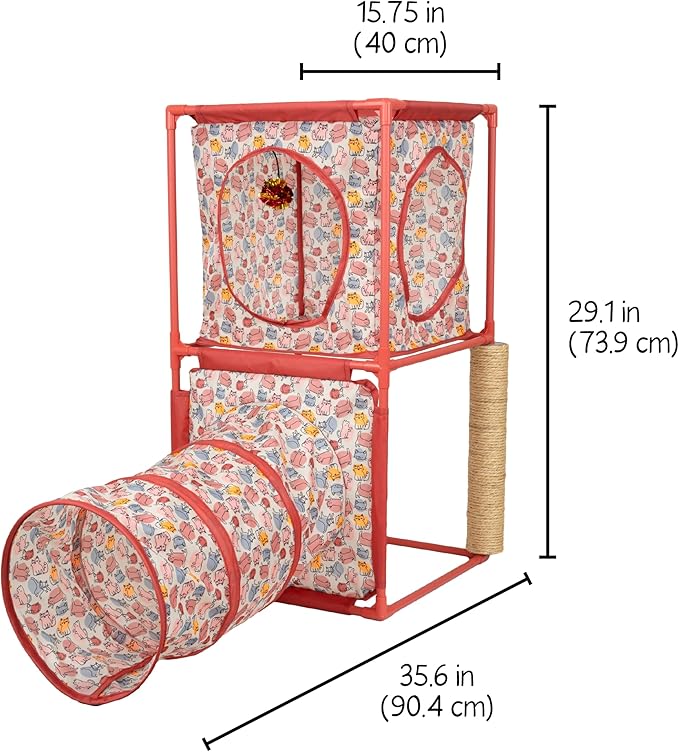Kitty City Cozy Cube Retreat Cat Tower - Image 3
