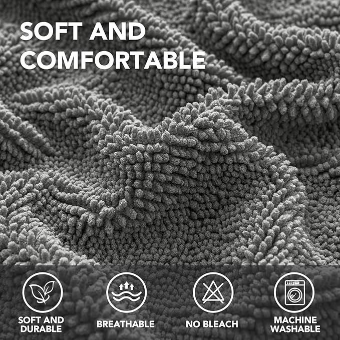 H.VERSAILTEX Non Slip Pet Couch Cover Chenille Dog Bed Protector Thick Soft - Image 2
