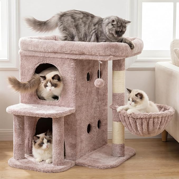 Heybly Cat Tree, 25.6-inch Cat Tower - Image 2
