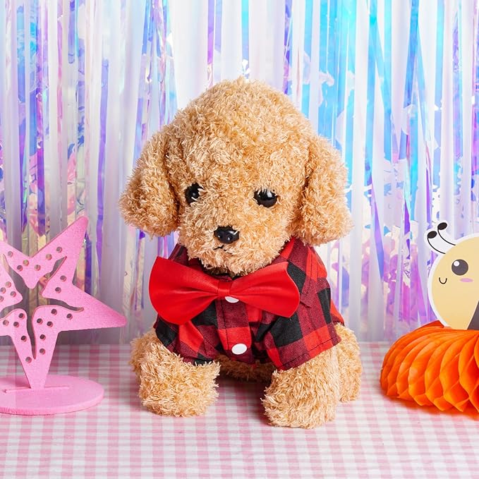 Tongcloud 3 Pack Plaid Puppy Cat Shirt - Image 6