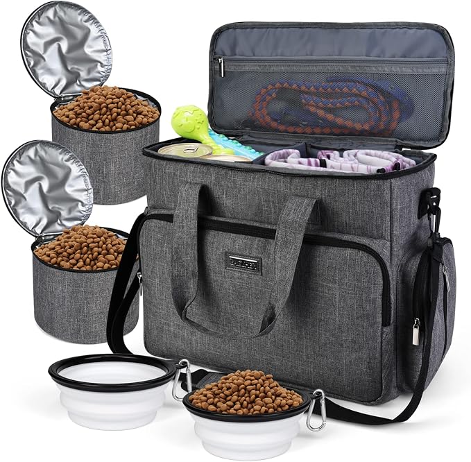 BAGLHER Dog Travel Bag, Airline Approved Pet Tote Organizer by BAGLHER