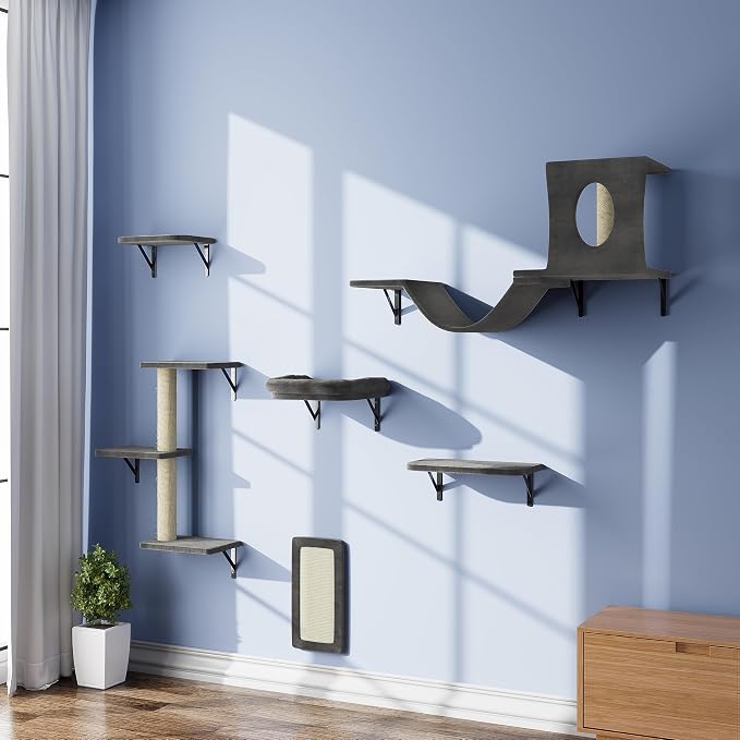 NUNU LAB Wall Mounted Cat Furniture Set by NUNULAB