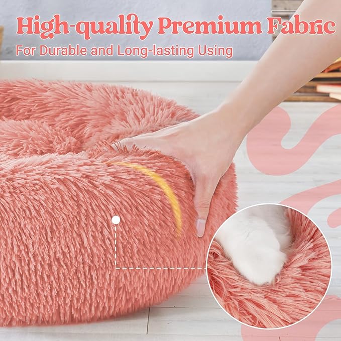 rabbitgoo Calming Dog Bed for Small Medium, 30 inches Pet Bed Machine Washable - Image 6