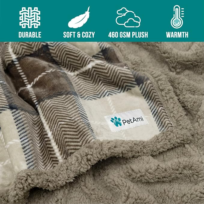 PetAmi Dog Blanket for Medium Large Dogs, Pet Bed Blanket Cat Puppy Kitten - Image 8