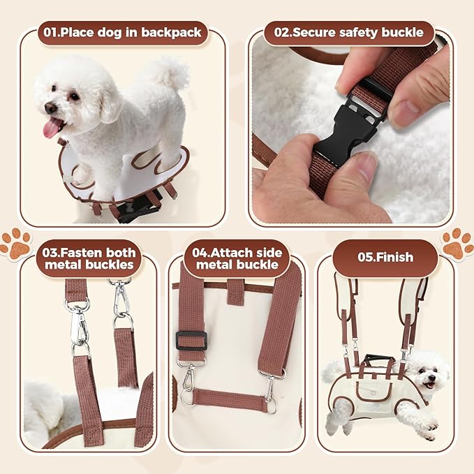 Hands Free Dog Backpack Carrier - Image 6