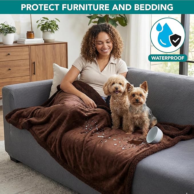 PetAmi Waterproof Dog Blanket for Medium Large Dog Puppy Cat Throw for Couch - Image 2