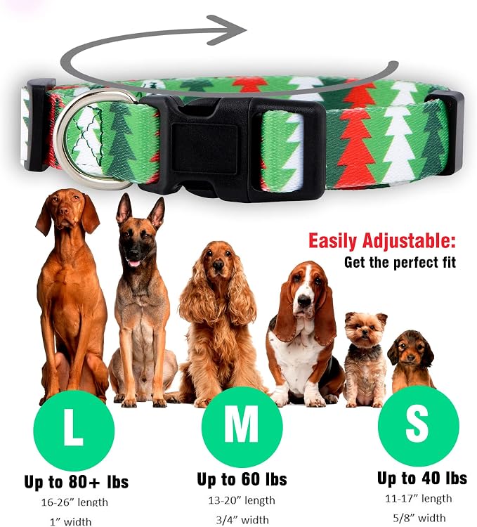 Native Pup Christmas Dog Collar- Winter Holiday Collars - Image 3