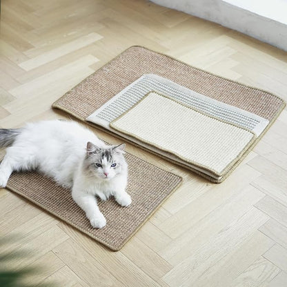 FUKUMARU Cat Scratcher Mat, 23.6 X 15.7 Inch Natural Sisal Cat Scratch Mats - Image 7